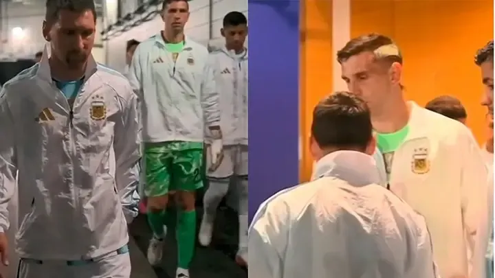 Revelaron el video completo del vestuario en la salida de Argentina antes de  jugar la final del Mundial contra España | El Dia